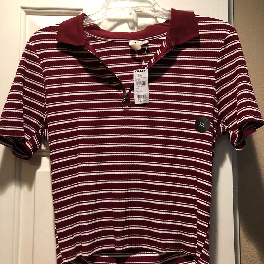 New striped shirt.